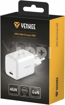 YENKEE USB C 45W 3A Power delivery 3.0 QC3.0 network charger, White