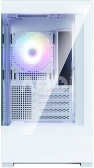 Zalman P30 V2 White micro-ATX Tempered Glass Panoramic View 3 x 120 mm ARGB Fan