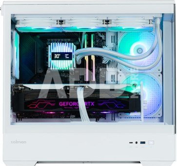 Zalman P30 V2 White micro-ATX Tempered Glass Panoramic View 3 x 120 mm ARGB Fan