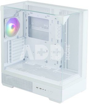 Zalman P40 Prism White, ARGB Fan x1