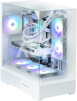 Zalman P40 Prism White, ARGB Fan x1