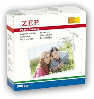 Zep Photo Corners Self-adhesive CR500 500 Pcs 15x15 mm