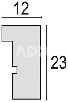 Zep Photo Frame V4546W Malmo White 7x10/10x15 cm