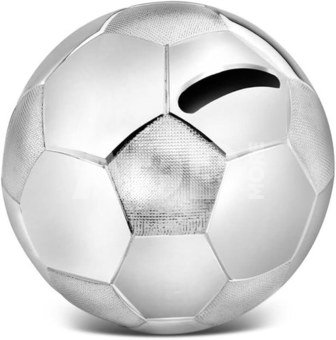 Zilverstad Savings Box Football Silver plated,lacquered A6007260