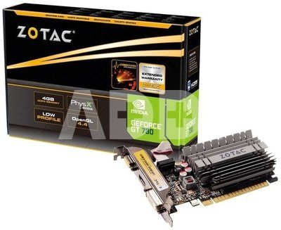 ZOTAC GeForce GT730 4GB DDR3 64bit DVI/HDMI/VGA