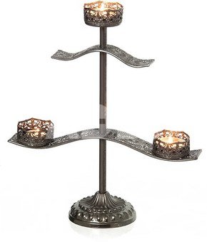 Žvakidė metalinė 3 žv. FH170466L 46X15X54.5 SAVEX