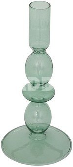 Žvakidė žalsva stiklinė D9xH19,5 cm Atmosphera 193778