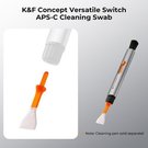 10Pcs Double-Headed Cleaning Stick Set, CMOS APS-C Frame Cleaning Stick 24mm Cleaning Cloth Sticks Set