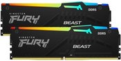 Kingston Fury Beast 16GB DDR5, 6000 MHz, CL30, 288-Pin, DIMM Kit (8GB x 2)