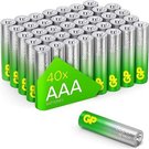 1x40 GP Super Alkaline AAA Micro Batteries PET Box 03024AETA-B40