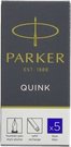1x5 Parker Tintenpatrone Quink blau