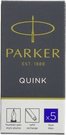 1x5 Parker Tintenpatrone Quink blau