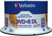1x50 Verbatim DVD+R DL wide pr. 8x Speed, 8,5GB Life Series
