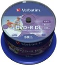 1x50 Verbatim DVD+R Double Layer 8x Speed, 8,5GB wide printable