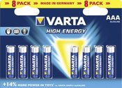 20x8 Varta High Energy Micro AAA LR 03 PU inner box