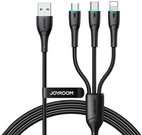 3in1 USB Cable Joyroom Starry Series USB-A to + Lightning + Type-C + Micro, 1.2m (black)