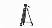 Tilta 75mm Cine Fluid Head with 2-Stage One Touch Carbon Fiber Tripod Legs (8KG) - Space Gray