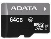 A-DATA 64GB Premier microSDHC UHS-I U1 Card (Class10) with adapter Retail