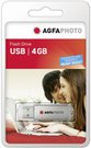 AgfaPhoto USB 2.0 4GB silver USB atminties raktas