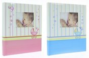 Album GED DBCS10 BABYCHART 24x29/20pages | rose and light blue pages | corners/splits | bookbound | max 10x15 40