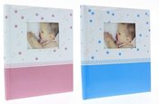 Albumas GED DBCS20 SLEEPY 24x29/40psl | šv. mėlyni arba rožiniai lapai | kampučiai/lipdukai| knyginio rišimo | max 10x15 80
