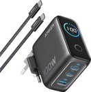 Anker Charger (100W, 3 Ports, Smart Display) with USB-C Cable