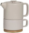 Arbatinukas su puodeliu keramikinis 400ml rausvos sp. Secret de Gourme 160724C