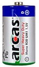 Arcas Super Heavy Duty D size (LR20), 2-pack