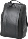 Artisan & Artist I RR4-06C I Leather Panel Backpack, Black
