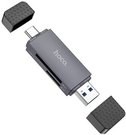 Atminties kortelių skaitytuvas HOCO HB45: SD, TF, USB-A, USB-C