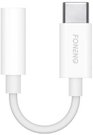 Foneng audio cable 3.5mm jack to USB type-C BM21 (white)