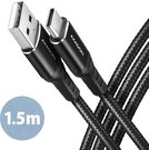 AXAGON Data and charging cable, 1.5 m | BUCM-AM15AB | USB Type-C to USB Type-A