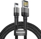 Baseus Cafule USB to Lightning Cable, 1.5A, 2 Meters - Grey and Black