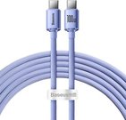 Baseus Crystal Shine cable USB-C to USB-C, 100W, 1.2m (purple)