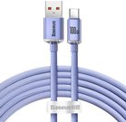 Baseus Crystal Shine cable USB to USB-C, 5A, 1.2m (purple)