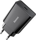 Baseus Speed Mini Quick Charger, USB-C, PD, 3A, 20W (black)