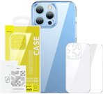 Baseus SuperCeramic Transparent Glass Case and Tempered Glass set for iPhone 14 Plus