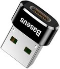 Baseus USB Male To Type-C Female Adapter Converer black