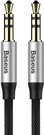 Baseus Yiven Audio Cable mini jack 3,5mm AUX, 1m (Black+Silver)
