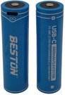 Baterija 21700 įkraunama su USB-C lizdu, 3.6V, 5000mAh, Li-Ion, 2vnt.
