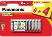 Baterijos Panasonic LR03 PPG 6+4BP Minions