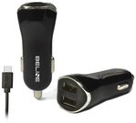 Beline Car charger 2xUSB + USB-C 2,1A black
