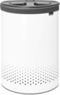 Brabantia Laundry Bin, 55 L dark grey / white
