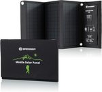 BRESSER Mobile Solar Charger 21 Watt with USB and DC output