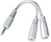 Cablexpert 3.5 mm audio splitter cable, 10 cm Black Cablexpert