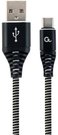 CABLE USB-C TO USB2 2M BLK/WHT/CC-USB2B-AMCM-2M-BW GEMBIRD