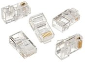 Cablexpert Modular plug 8P8C for solid LAN cable CAT5, UTP, 10 pcs. per bag