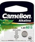 Camelion AG13/LR44/357, Alkaline Buutoncell, 1pcs