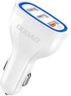 Car charger Dudao R7S, 3x USB, 18W (white)