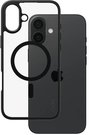 CARE by PanzerGlass Case Flagship Urban Combat | Back protection | Apple | iPhone 16 Plus | Recycled plastic | Transparent/Black | MagSafe